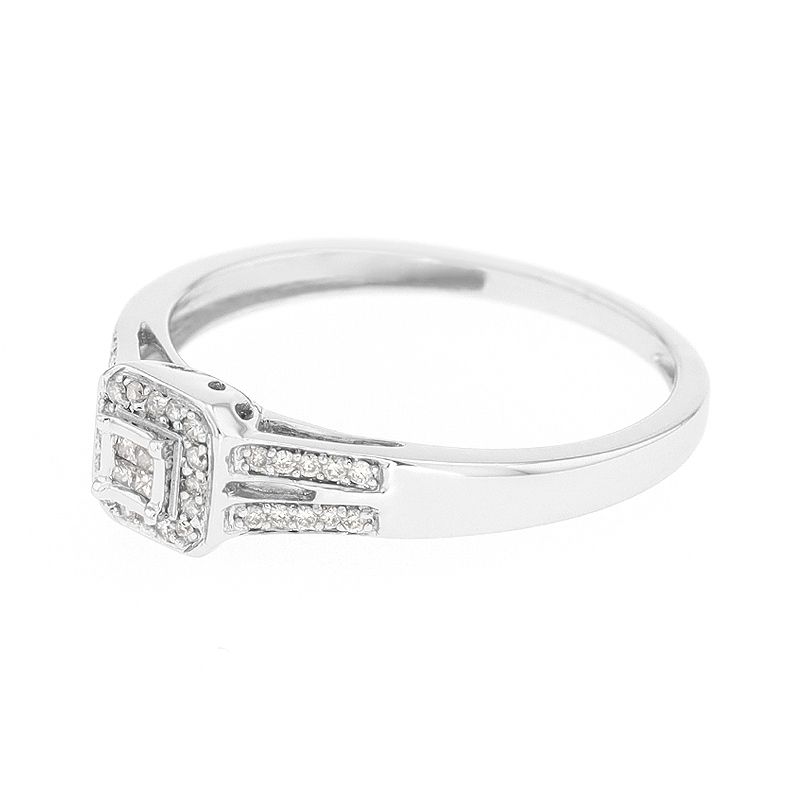 Bague Femme Edora Or Blanc Et Diamants Bagues Femmes Edora