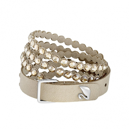 Bracelet or & argent, bracelet plaqué or, bracelet cuir & tissu (31) - plus-de-bracelets-femmes - edora - 2