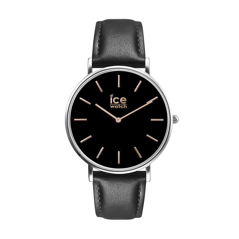 Montre homme city classic ice watch cuir noir montres edora