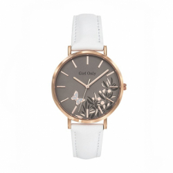 Montre femme GIRL ONLY Cuir Blanc