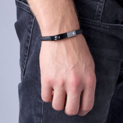 Bracelets homme: bracelet cuir, jonc, gourmette or ou argent (3) - bracelets-cuir - edora - 2