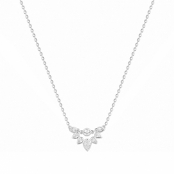 Collier femme jaipur argent 925/1000 et oxydes - plus-de-colliers-femmes - edora - 0