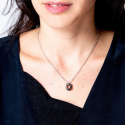 Collier femme: sautoir, chaine, collier ras de cou & pendentif (42) - colliers-acier - edora - 2