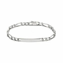 Bracelet gourmette identité argent 925/1000 argenté - gourmette bébé, homme & femme, bracelets  - edora - gourmettes - edora - 3