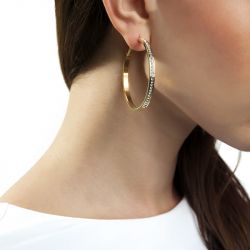 Boucles d’oreilles or, argent, fantaisie & diamant - matières (49) - boucles-d-oreilles-femme - edora - 2