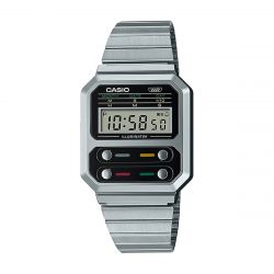 Montre digitale casio vintage acier argenté - montre digitale homme, femme & enfant - edora - digitales - edora - 0