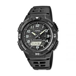 Montre solaire casio silicone noir aq-s800w-1bvef - montres-homme - edora - 0