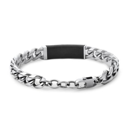 Bracelet or & argent, bracelet plaqué or, bracelet cuir & tissu (23) - bracelets-homme - edora - 2