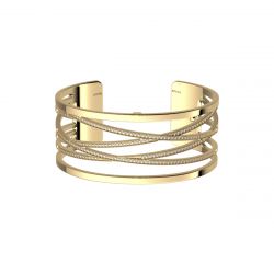 bracelet femme manchette Les Georgettes Liens laiton doré