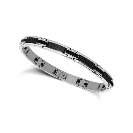 Bracelet or & argent, bracelet plaqué or, bracelet cuir & tissu (10) - bracelets-homme - edora - 2