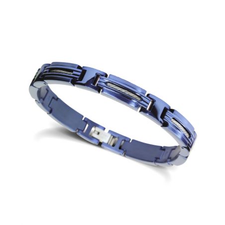 Bracelet or & argent, bracelet plaqué or, bracelet cuir & tissu (9) - bracelets-homme - edora - 2