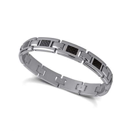 Bracelet or & argent, bracelet plaqué or, bracelet cuir & tissu (6) - bracelets-homme - edora - 2