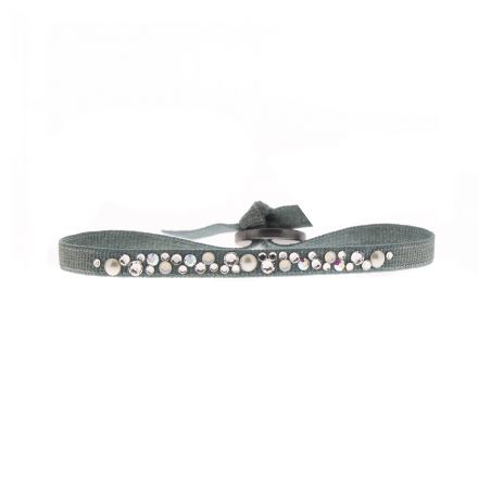 Bracelet or & argent, bracelet plaqué or, bracelet cuir & tissu (34) - bracelets-femme - edora - 2