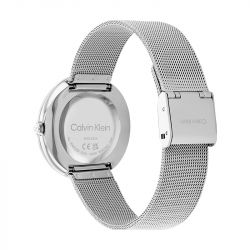 Montre femme calvin klein twisted bezel acier argenté - montres-femme - edora - 2