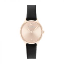 Montre femme calvin klein timeless 2h cuir noir - montres-femme - edora - 0