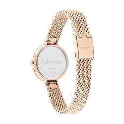 Montre femme calvin klein minimalistic t bar acier doré rose - montres-femme - edora - 2