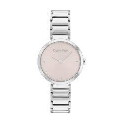 Montre femme calvin klein minimalistic t bar acier argenté - montres-femme - edora - 0