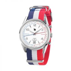 Montre homme chronographe lip courage nato tricolore - montres-homme - edora - 0