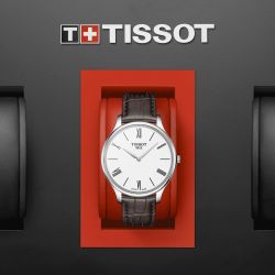 Montre homme tissot t-classic tradition 5.5 cuir brun - montres-homme - edora - 2