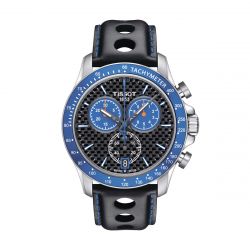 montre Homme chronographe TISSOT T-Sport V8 Alpine cuir noir
