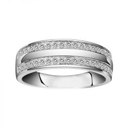 Bague femme empierrée edora argent 925/1000 et oxydes - bagues-femmes - edora - 0