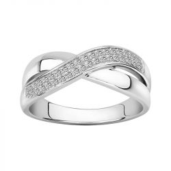 Bague femme edora argent 925/1000 et oxydes - bagues-femmes - edora - 0