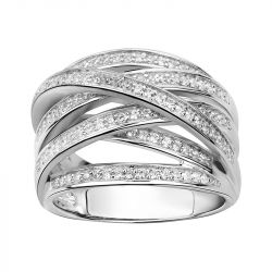 Bague femme edora argent 925/1000 et oxydes - bagues-femmes - edora - 0