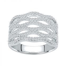 Bague femme empierrés edora argent 925/1000 et oxydes - bagues-femmes - edora - 0