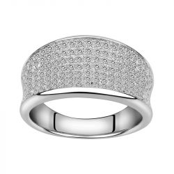 Bague femme pavage edora argent 925/1000 et oxydes - bagues-femmes - edora - 0