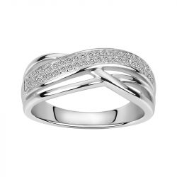 Bague femme edora argent 925/1000 et oxydes - bagues-femmes - edora - 0