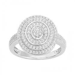 Bague femme empierrée edora argent 925/1000 et oxydes
 - bagues-femmes - edora - 0