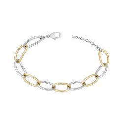 Bracelet femme phebus acier bicolore - bracelets-femme - edora - 0