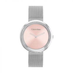 Montre femme sculptural calvin klein acier argenté 25200149 - montres-femme - edora - 0