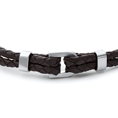 Bracelet or & argent, bracelet plaqué or, bracelet cuir & tissu (16) - bracelets-homme - edora - 2