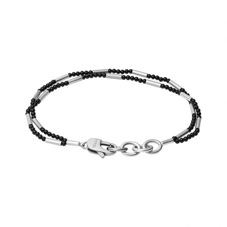 Bracelet or & argent, bracelet plaqué or, bracelet cuir & tissu (27) - plus-de-bracelets-hommes - edora - 2