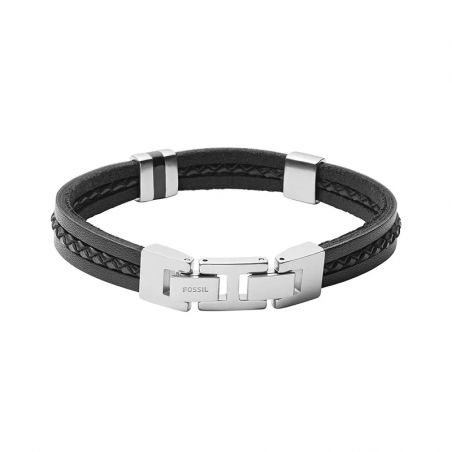 Bracelet or & argent, bracelet plaqué or, bracelet cuir & tissu (27) - plus-de-bracelets-hommes - edora - 2