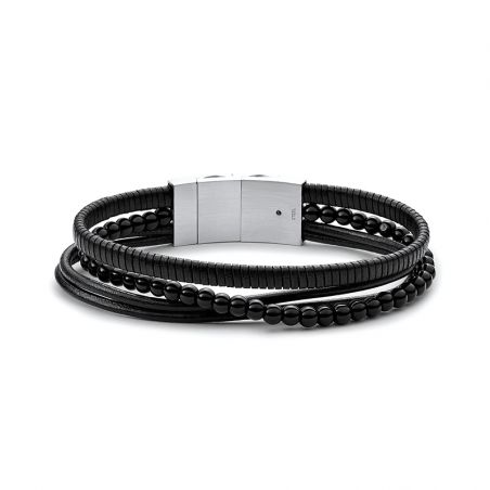 Bracelet or & argent, bracelet plaqué or, bracelet cuir & tissu (18) - plus-de-bracelets-hommes - edora - 2