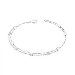 Bracelet femme edora argent 925/1000 et oxydes
 - bracelets-femme - edora - 0