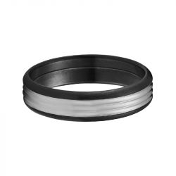 Bague Homme JOURDAN GÉRI Acier Noir