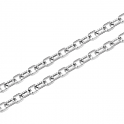 Chaîne ARGENT 925/1000 Forçat diamantée1.90 mm * 70 cm