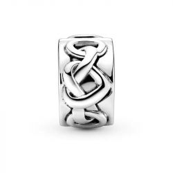 Charm femme pandora clip cŒurs nouÉs argent 925/1000 - accueil - edora - 2