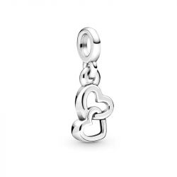 Mini Dangle Femme PANDORA ME COEURS DOUBLES Argent 925/1000