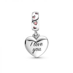 Charm femme pandora pendant cŒur inscription mum (maman) argent 925/1000 - accueil - edora - 1