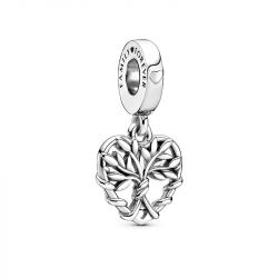 Charm femme pandora pendant arbre de vie cŒur argent 925/1000 - accueil - edora - 0