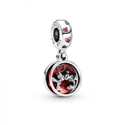 Charm femme pandora disney mickey et minnie amour et baisers argent 925/1000 - accueil - edora - 0