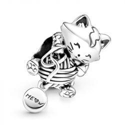 Charm femme pandora boule chaton & pelote de laine argent 925/1000 - charms - edora - 3