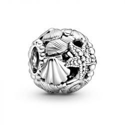 Charm femme pandora Étoile de mer, coquillages & cŒurs ajourÉ argent 925/1000 - charms - edora - 0