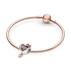 Charm femme pandora disney coeur maman minnie argent 925/1000 et doré rose 14 carats - accueil - edora - 4