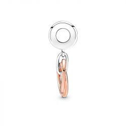 Charm femme pandora pendant cercles ma famille pour toujours argent 925/1000 doré rose 14 carats - charms - edora - 2