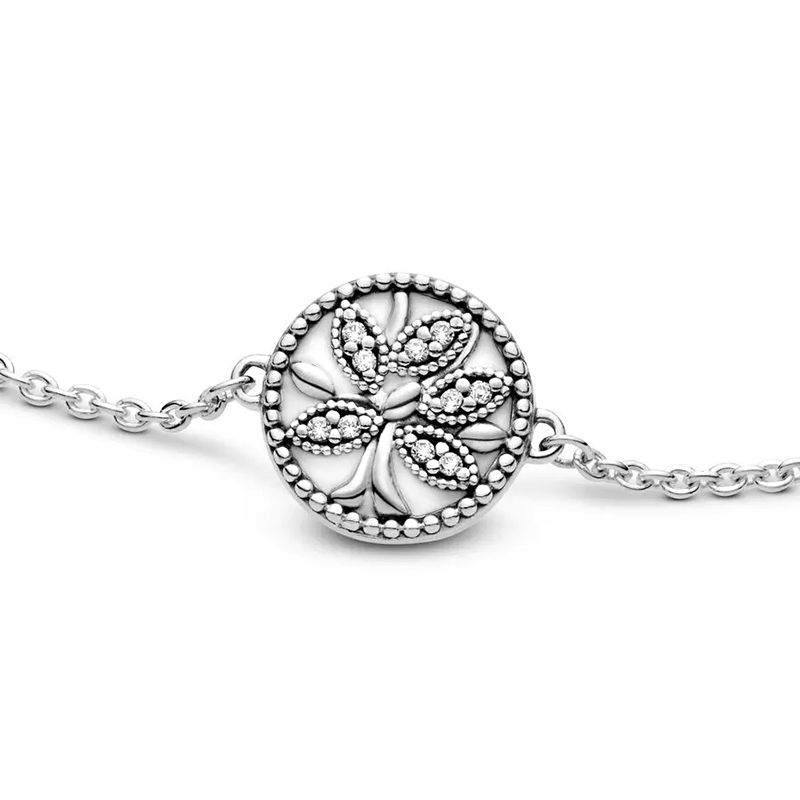 Bracelet Femme Pandora Arbre De Vie Scintillant Cm Coulissant Argent